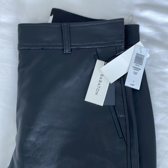 Aritzia Babaton Command Command Pant vegan leather Black size 4 short - Picture 7 of 7
